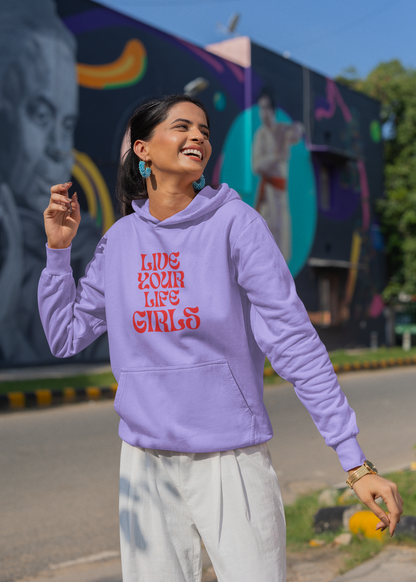 LOVE LIFE, WINTER HOODIE/FLEECE FOR GIRLS & WOMEN.
