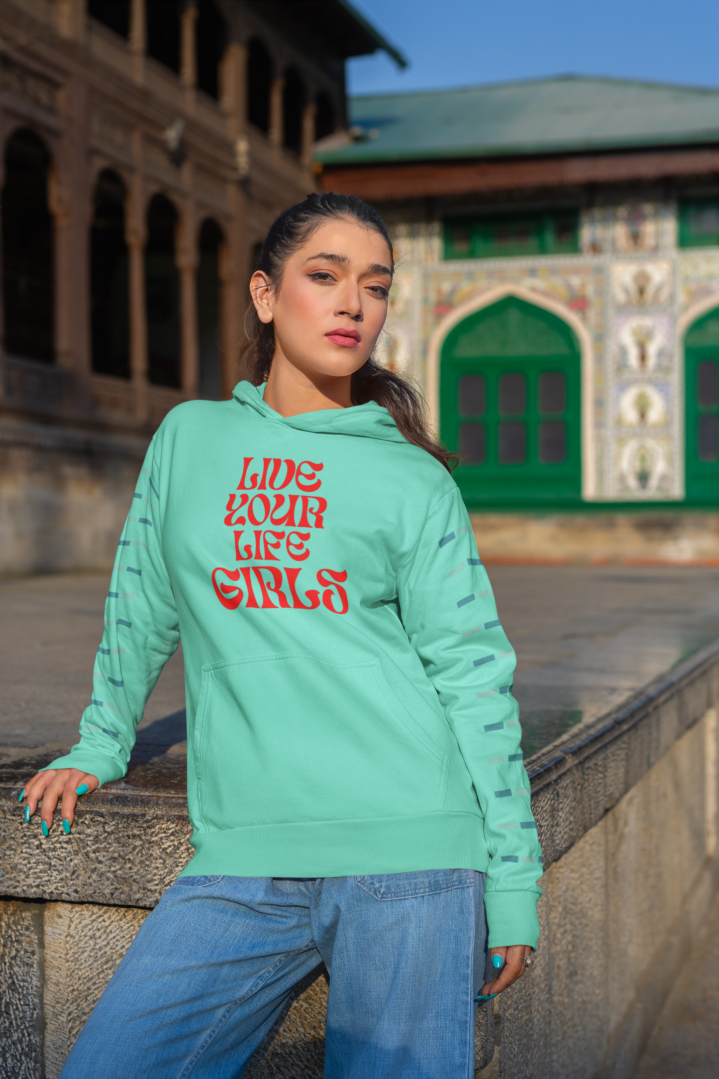 LOVE LIFE, WINTER HOODIE/FLEECE FOR GIRLS & WOMEN.